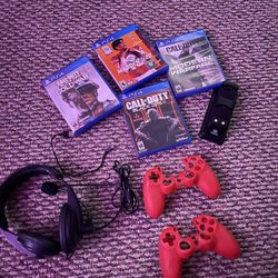 PS4 games With Headset And Charger 