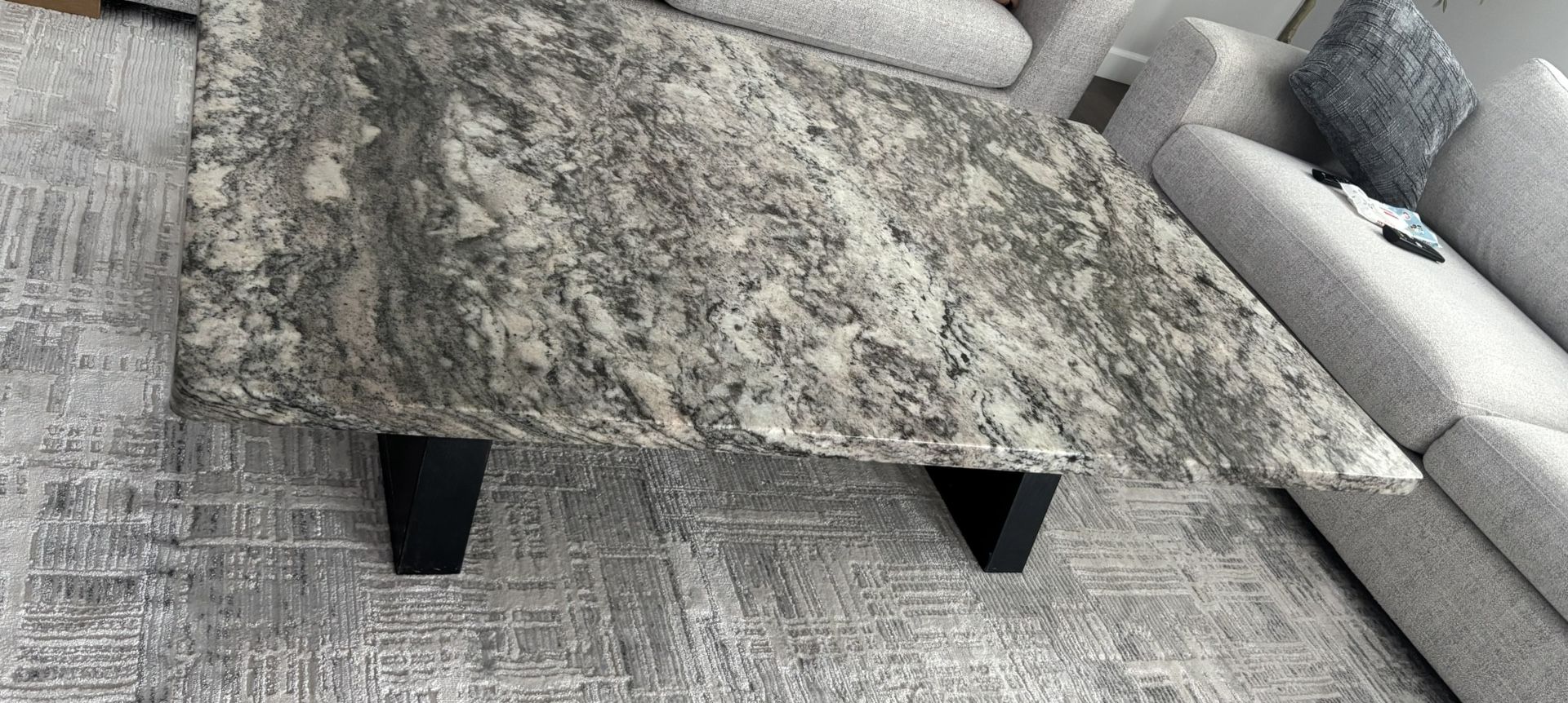 Granite Top Coffee Table 