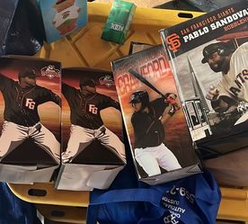 Fresno grizzlies and San Francisco Giants bobble heads