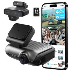 Front And Rear Car Dash Camera With 4G And SD Card 