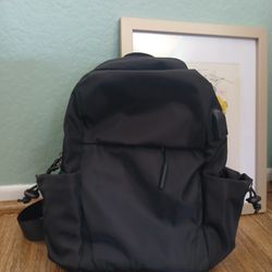 Small Black Sling Crossbody Backpack