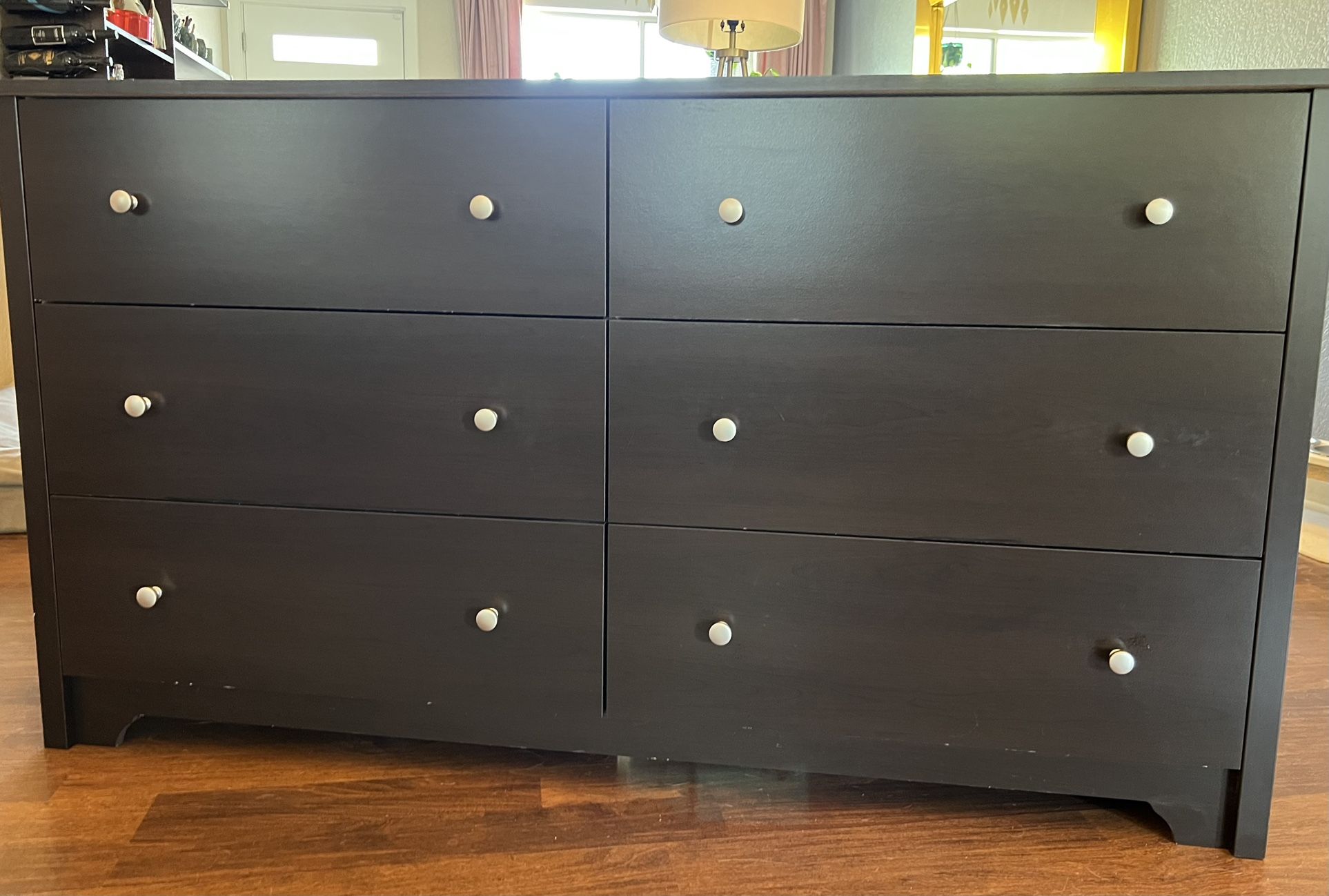 Brown 6-Drawer Dresser
