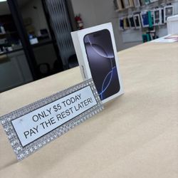 Apple IPhone 16 Pro 5G - Only $1 Today Pay The Rest Later! 
