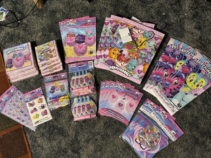Hatchimals Birthday Decor/supply Lot