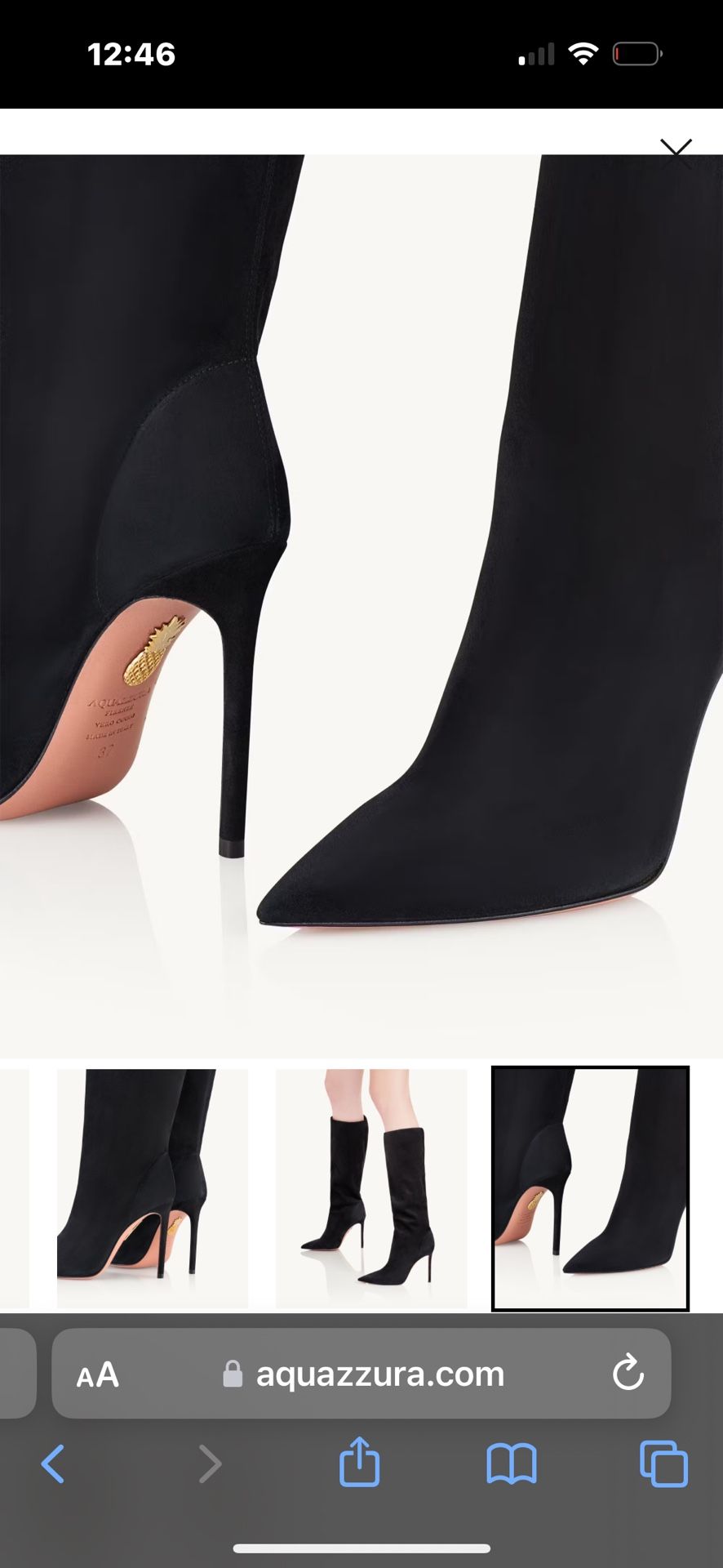 Aquazzura Suede Leather Boots