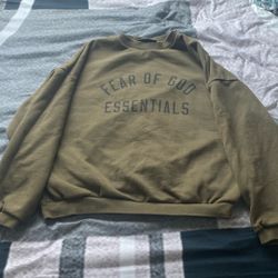Olive green essentials sweater