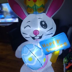 5ft Easter Bunny Inflatable 