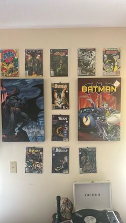 Batman wall comic book set