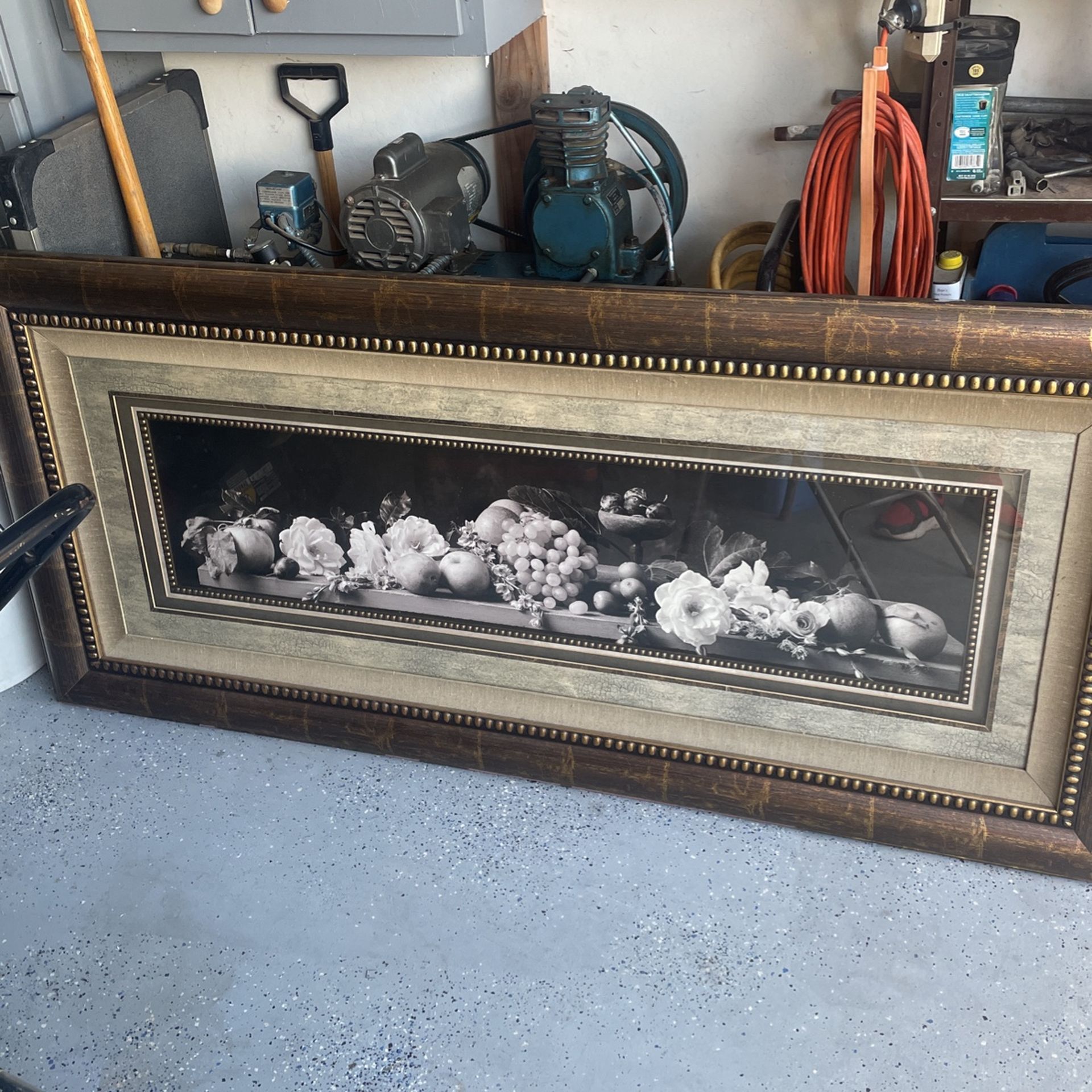 Frame With Fruit And Flowers 68x32