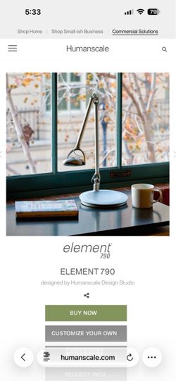 Humanscale Element 790 Task/Desk Lamp