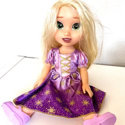 Talking Disney Rapunzel Doll Magic In Motion Sings Talks 14” Glowing Hair Girls 