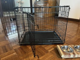 Foldable Top Paw Crate 24” Double Door 