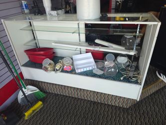 Display case slightly damaged