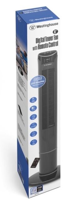 New 41" digital tower cooling fan