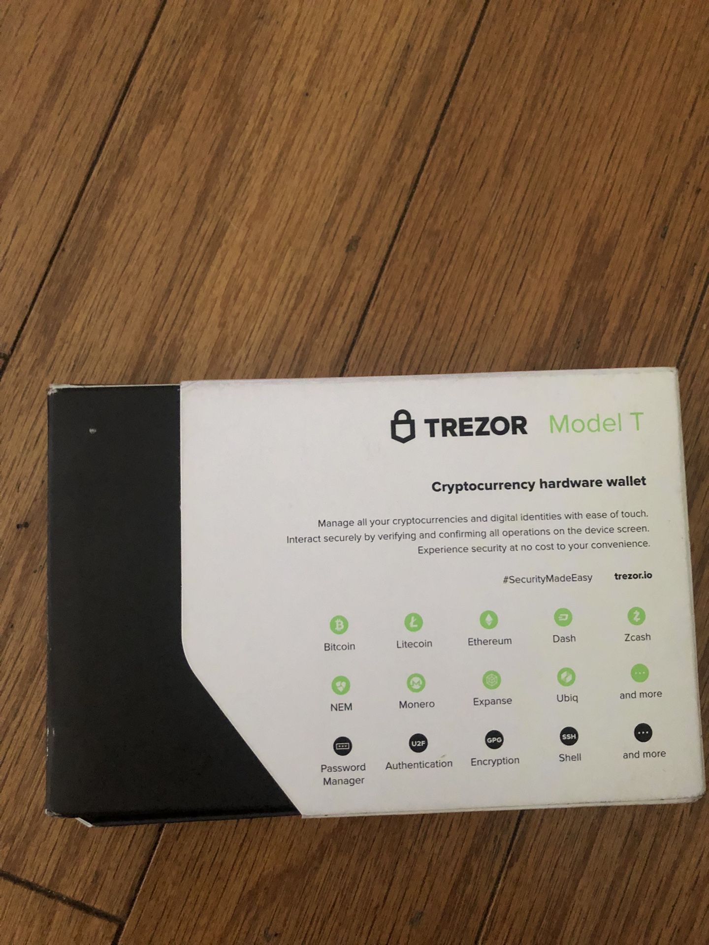 Trezor Model T Cryptocurrency Hardware Wallet