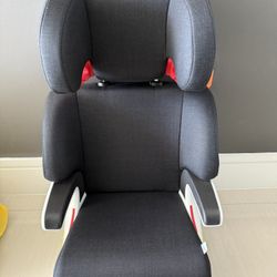 Clek Oobr Booster Seat With Removable Backrest, Grey And White