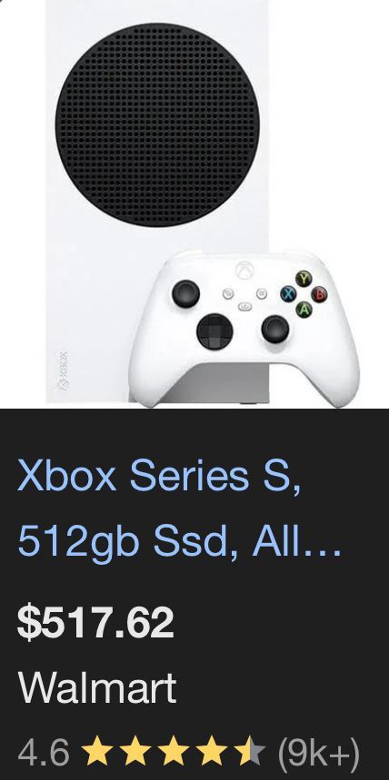 Xbox series S 512gb New