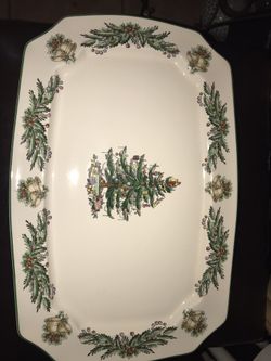 Christmas tray ceramic from Macy’s $100 reg price