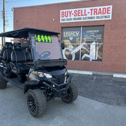 2024 electric Golf cart, registered street legal, 72v lithium ion battery