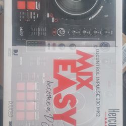 Hercules Mix Easy Mk2 DJ Mixing Board With Turn Tables