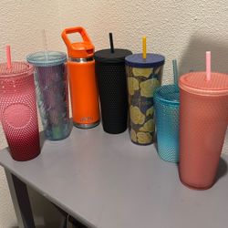 6 Starbucks Tumbler And 1 Yeti