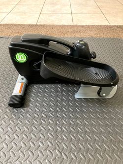 Stamina InMotion Compact Strider Elliptical + Leslie Sansone Weighted Gloves