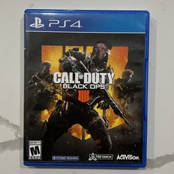 Call Of Duty Black Ops 4 COD PS4 (Case Only)