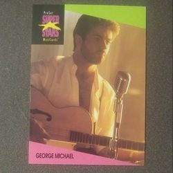 1991 ProSet George Michael #76 Rock Pop Singer Card Music Musicards Superstars Vintage Collectible Pro Set