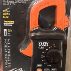 Klein Tools CL800 600A AC/DC Auto-Ranging Digital Clamp Meter.  