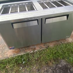 Turbo Air Double Door Salad Prep/Sandwich Two Door Refrigerator