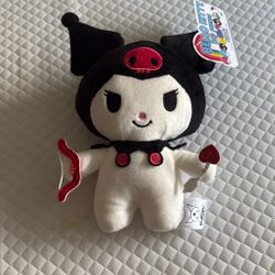 Kuromi as Cupid ♡ - Hello Kitty & Friends plush toy (9 in) Cute Gift