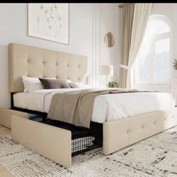 Cama Full Size Y Colchón Nuevo