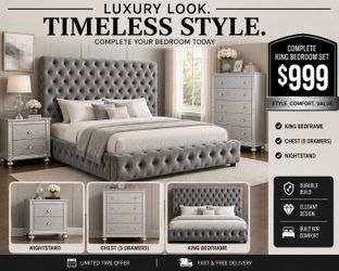 BIG SALE! BRAND NEW KING SIZE BEDROOM SET