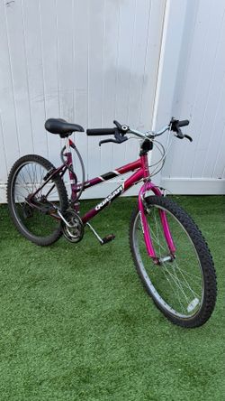 Woman mountain bike