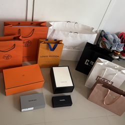 Bundle of CHANEL LORO PIANA KITH HERMES LV MIU MIU Shoppers & Boxes