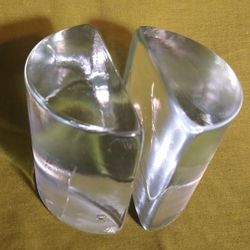 Blenko Glass Bookends 