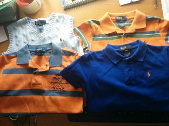 Great condition ralph lauren polo toddler short sleeve shirts size 4 T all 4 items for $45