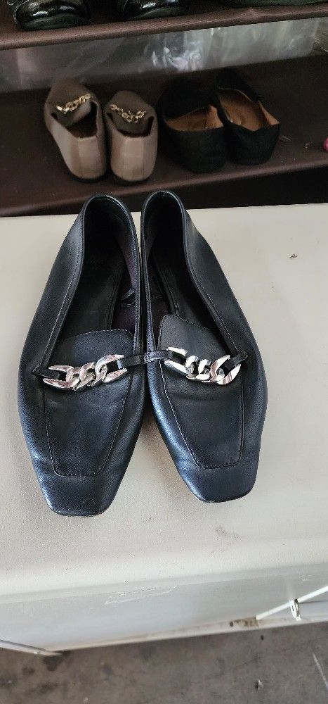 Women's Black Work Shoe 7