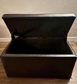 Black Ottoman with storage