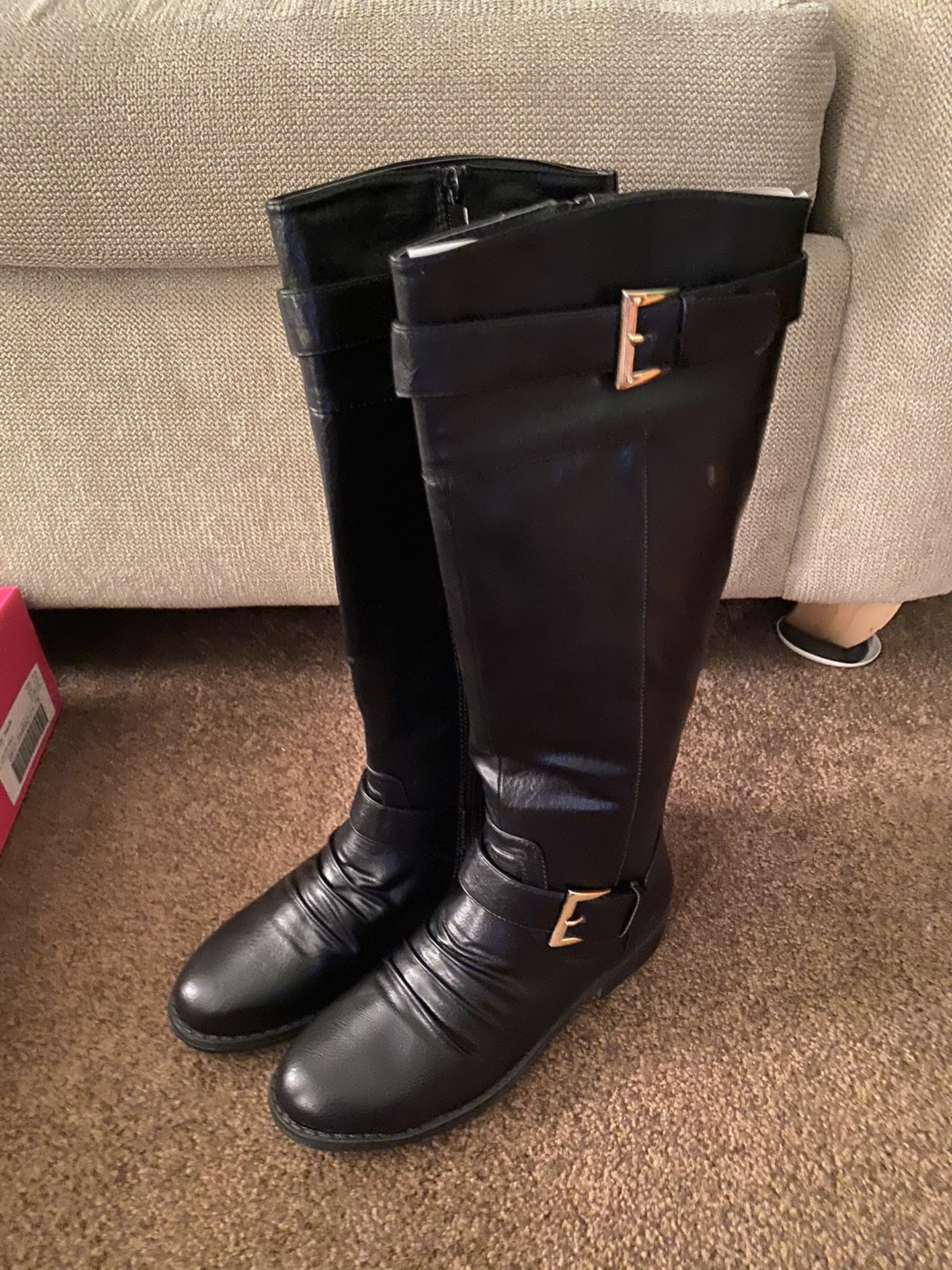 Black riding boots