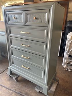 Sage Green Tall dresser