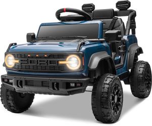 ENYOPRO 12V Licensed Ford Bronco Raptor Ride on Toys, Kids Electric Car w/Parental Remote Control,