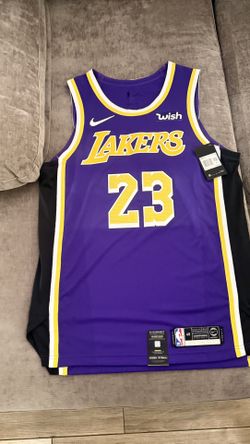 Authentic LeBron James Los Angeles Lakers VaporKnit Jersey – Size M