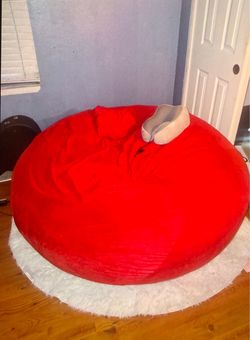 Selling red 5ft long beanbag