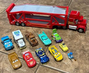 Disney Cars Mack race car hauler