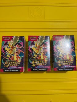 Pokémon Mega Evolution Ascended Heroes Booster Bundle x3