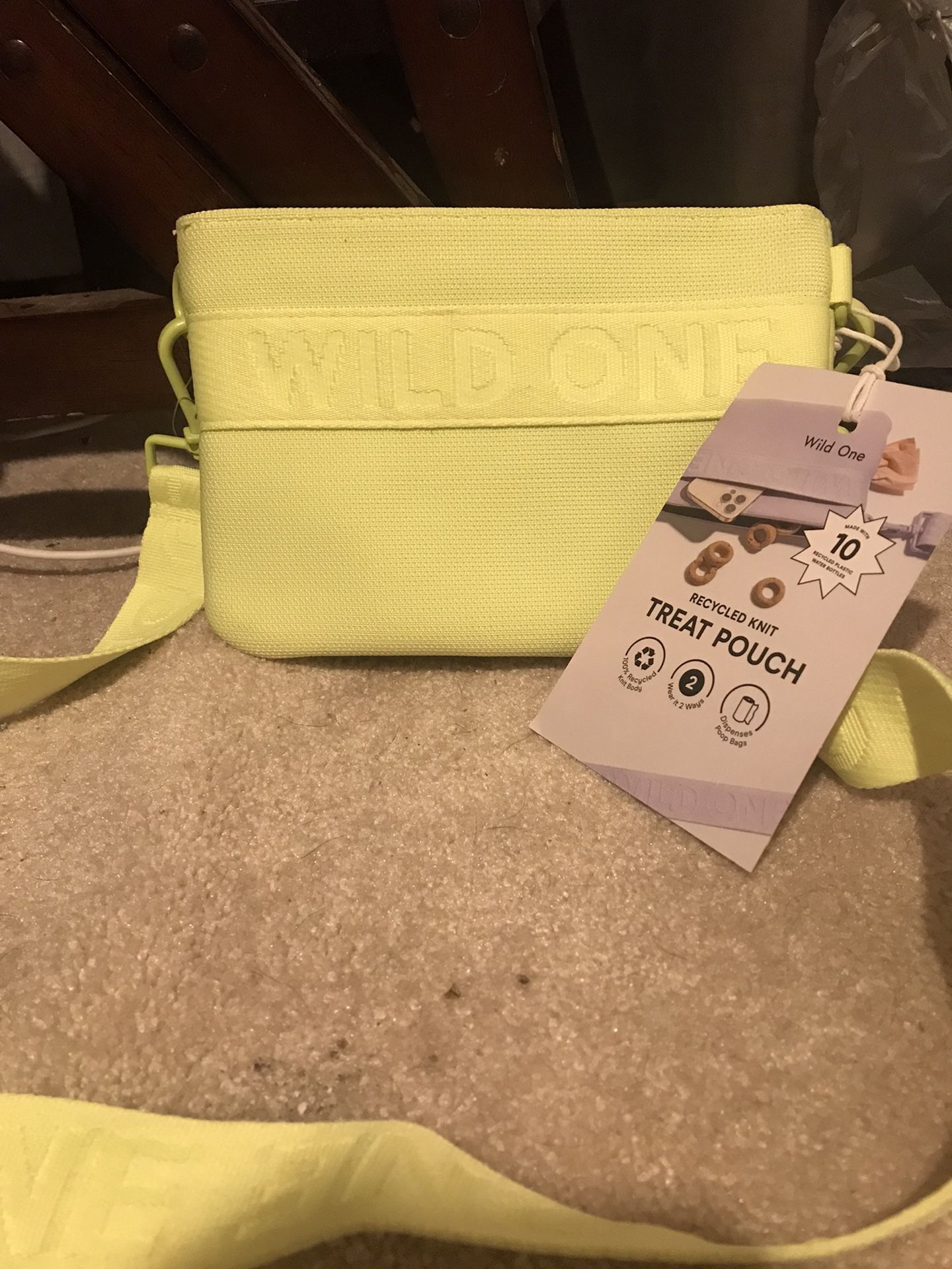 Wild One Recycled Knit Treat Pouch