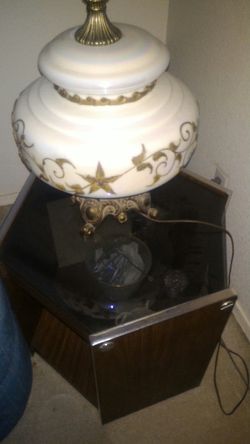 Glass end table