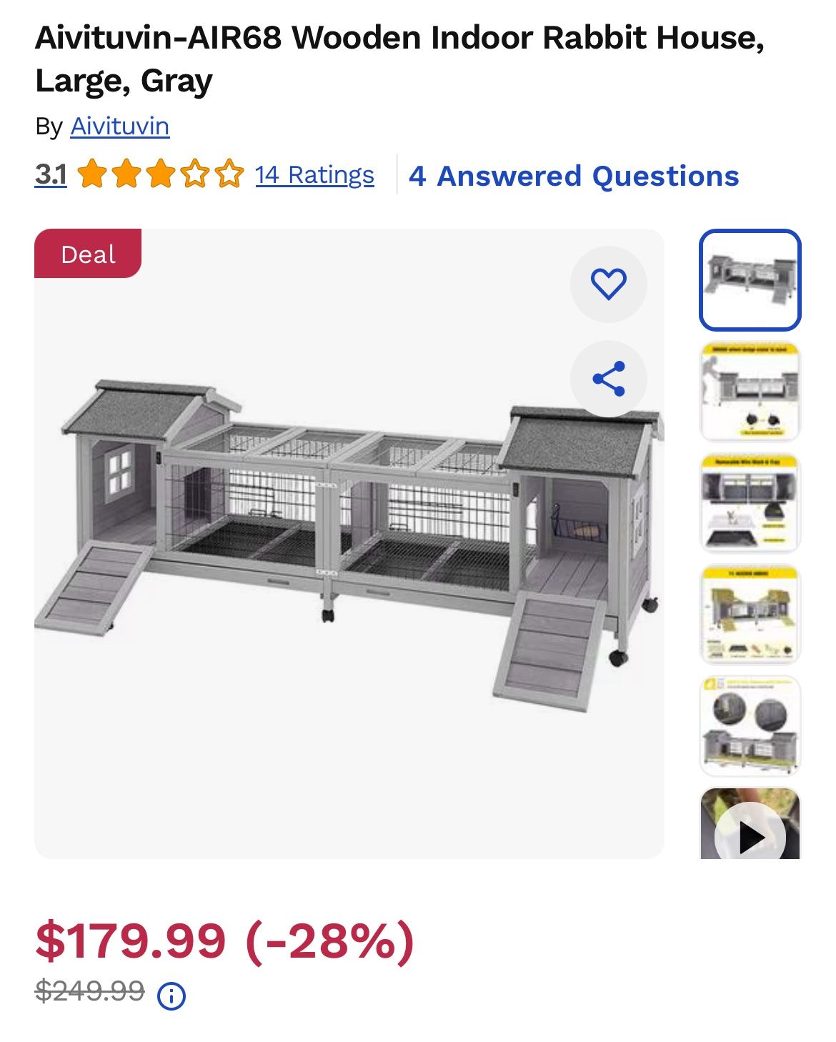 Brand New Rabbit:small Animal House 