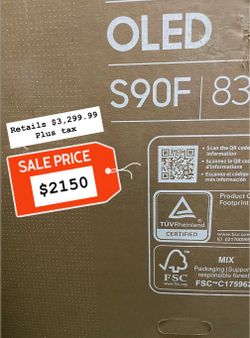 Samsung - 83” Class S90F Series OLED 4K UHD SamsungVision AI Smart Tizen TV